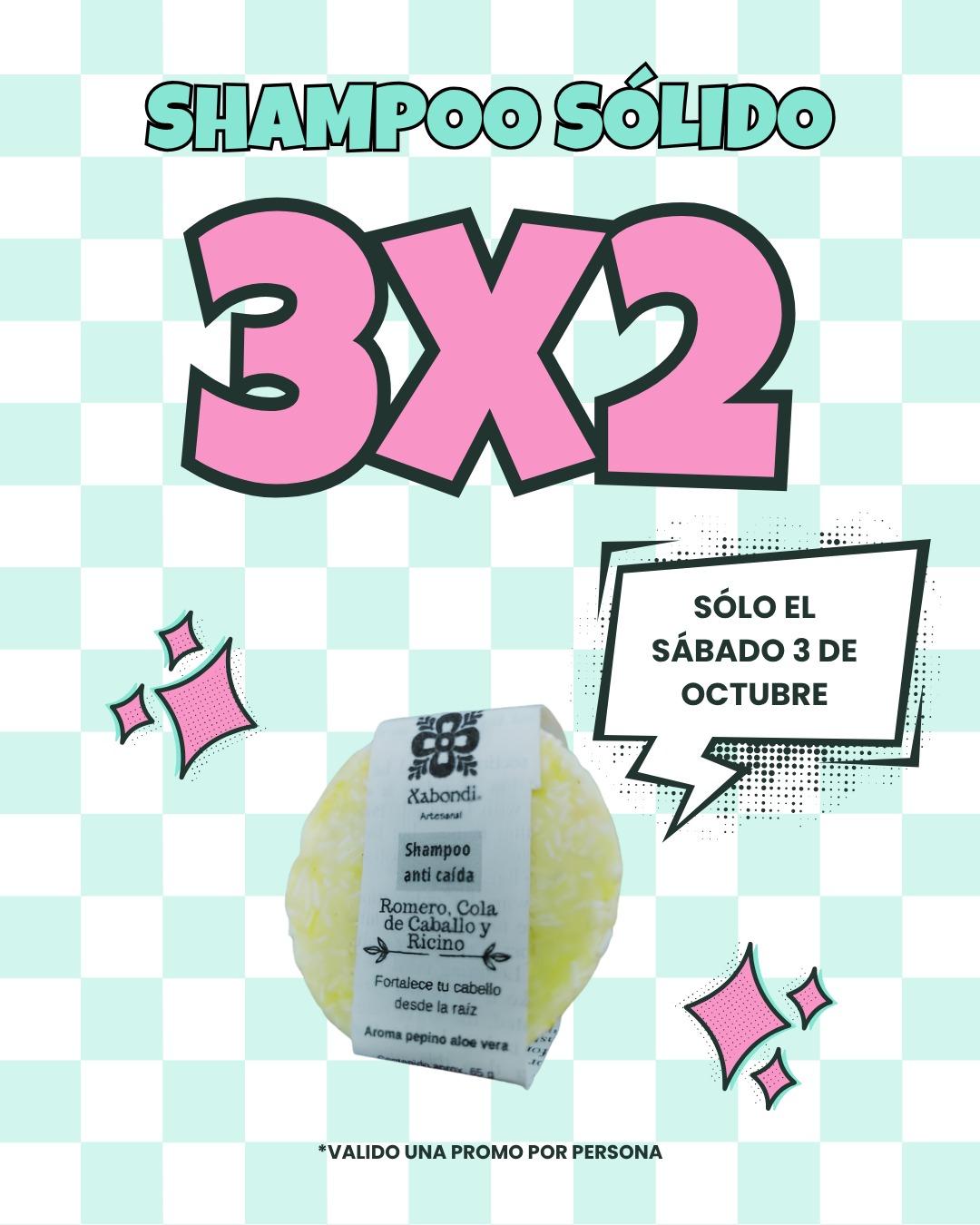 3X2 Shampoo Sólido